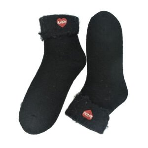Teplé dámske spandex čierne termo ponožky CozyHeart