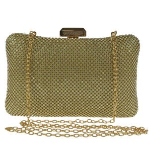 Zlatá spoločenská kabelka Clutch Dorato Lux