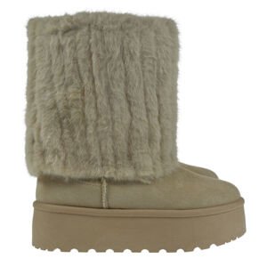 Dámske zimné snehule Beige Fur