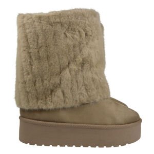 Dámske zimné snehule Beige Fur 2
