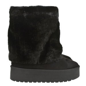 Dámske zimné snehule Black Fur 2