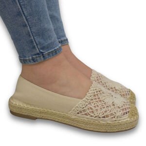 Dámske béžové espadrilky LINDA