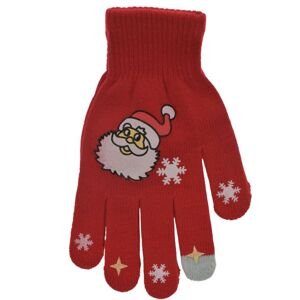 Dámske červené rukavice CHRISTMAS 4